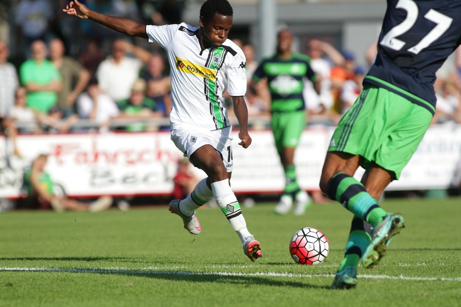 Ibrahima Traore erzielt das 1:1 (Foto: Niklas Kirchhofer / TORfabrik.de)