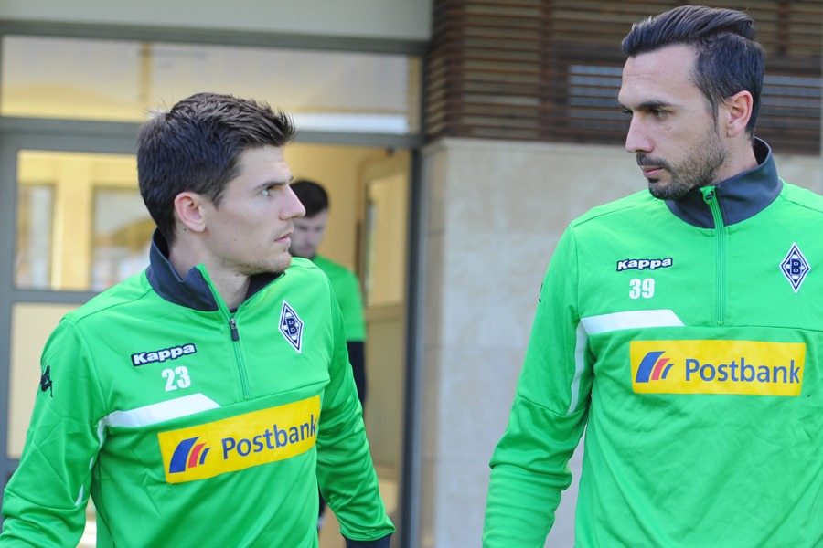 Martin Stranzl und Jonas Hofmann (Foto: Norbert Jansen / Fohlenfoto)