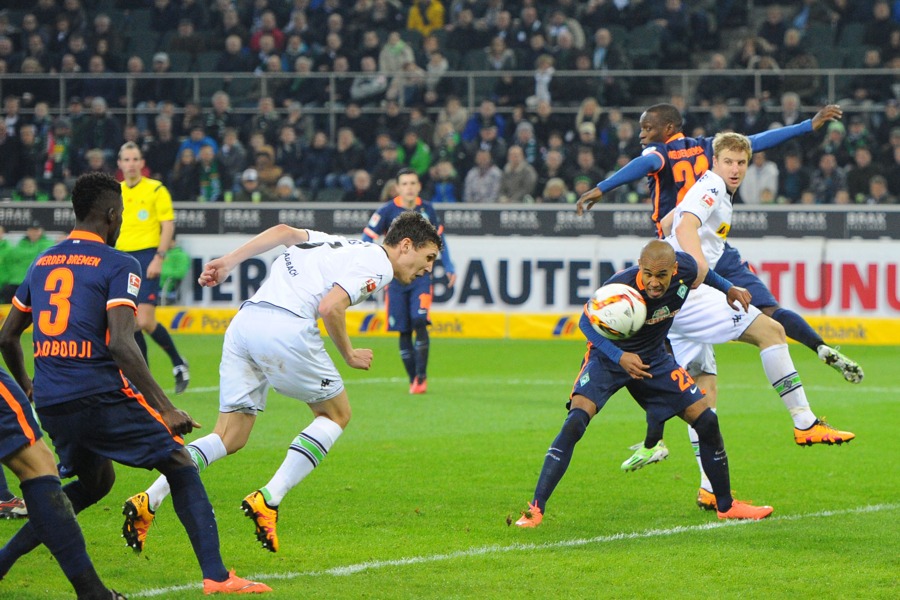 Christensen trifft zum 3:0 (Foto: Norbert Jansen / Fohlenfoto)