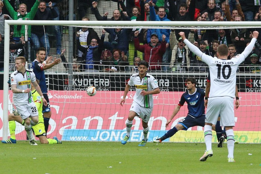 Mo Dahoud trifft zum 2:0 (Foto: Team2 Sportphoto)