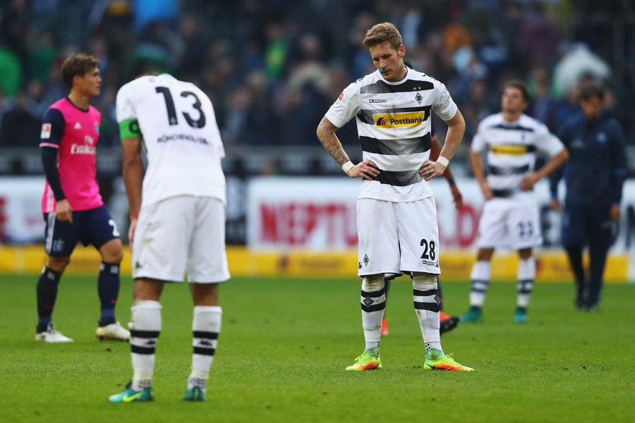 Hahn und Stindl sind fassungslos (Photo by Dean Mouhtaropoulos / Bongarts / Getty Images)