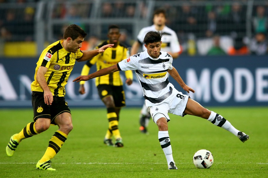 Dahoud letztmals für die richtige Borussia gegen Dortmund (Foto: Christof Koepsel / Bongarts / Getty Images)