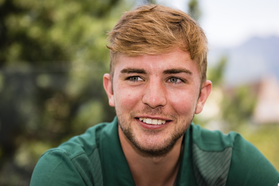 Ganz entspannt - Christoph Kramer beim TF-Interview (Foto: TORfabrik.de)