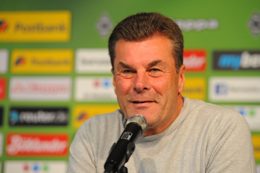 Dieter Hecking auf der PK am Donnerstag (Foto: TORfabrik.de)