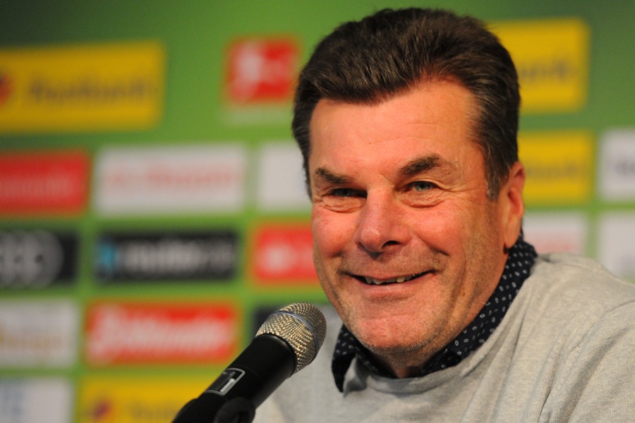 Dieter Hecking bei der PK am Donnerstag (Foto: TORfabrik.de)