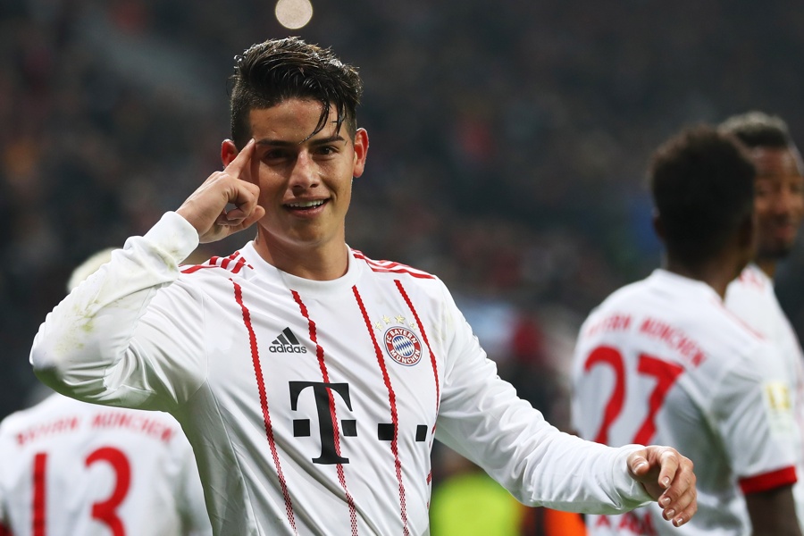 Einer der wenigen Lichtblicke - James vom FC Bayern (Foto: Lars Baron / Bongarts / Getty Images)